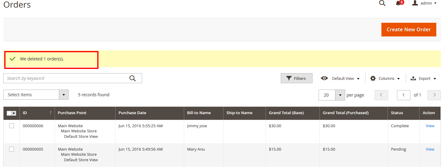 Magento Delete Orders - Image 2